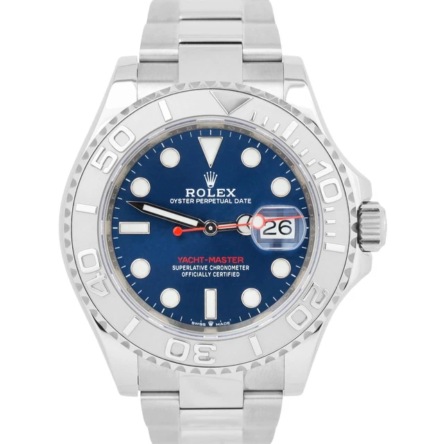 Rolex yacht on sale master quadrante blu