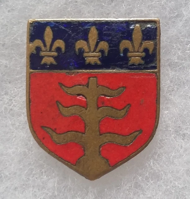 Insigne épinglette AS Cannes Football 1950 - Argent Massif émaillé - Original