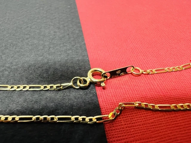 Collier Chaîne En Or 18K Massif - 50 Cm, Or Jaune 750‰, Fabrication Italie, Neuf Avec étiquettes