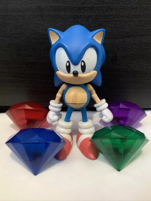 Sonic The Hedgehog toys 5 Power Rings 7 Small Chaos Diamonds 1 Big Diamond