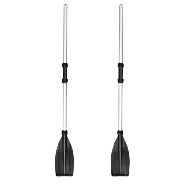 1PAIR Double-Ended Kayak Paddle Detachable Canoe Paddle Boat Oars Aluminum Alloy