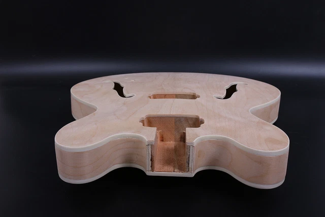 DIY Semi-Hollow Electric Guitar Body Multi-layer Solid wood Arched top 335 style 3