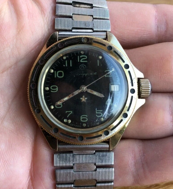 Montre Vostok Vintage Bush Gorbatchev Mécanique Homme - Occasion Très Bon état - Pièce Rare