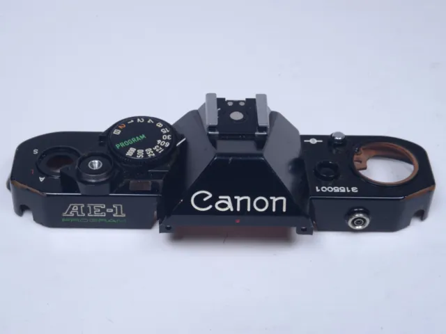 Canon AE-1 Program Top Cover Black Vintage SLR Film Camera Parts