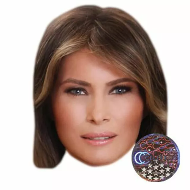 Melania Trump Maske aus Karton