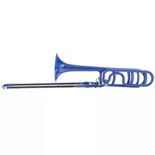 Zo Next Generation Plastic Bb/F Trigger Trombone Blue Blast Finish ZOFBONE