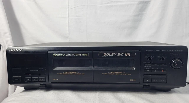 VINTAGE SONY TC-WR350Z Dual Stereo Cassette Deck Tape Player Recorder ...