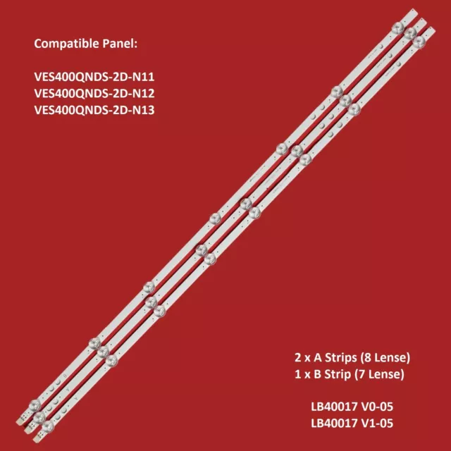 New Bush Led Backlight Led40287Fhdcntd Dled40287Fhd Led40287Fhdcntd (3Pcs)