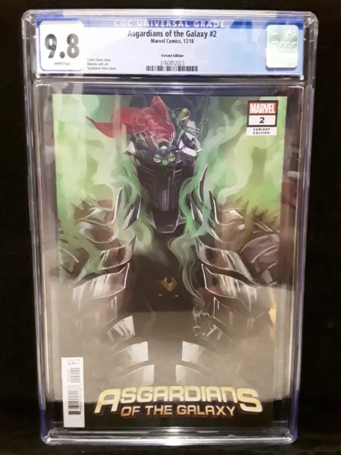 CGC 9.8 Asgardians of the Galaxy # 2 1:25 Steph Hans Variant NM/MT Throg RARE
