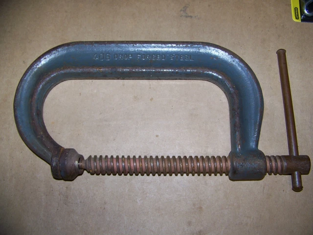 6" C-Clamp Wilton 406 Drop Forged C-Clamp 6" Opening 4" Throat Depth Steel USA