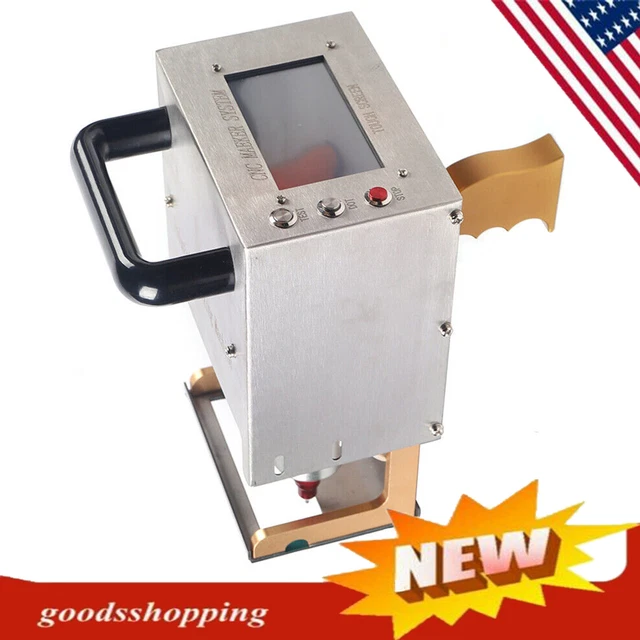 120W 70*20mm Portable Handheld Dot Peen Marking Machine for VIN Code Chassis