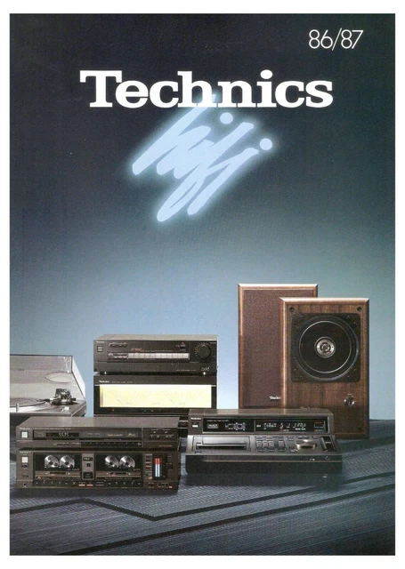 TECHNICS - BROCHURE CATALOGUE CATALOGUE CATALOGUE CATALOGUE - 1985 1986 ...
