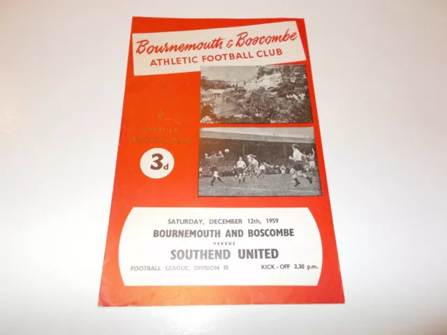 Bournemouth v Southend 59/60