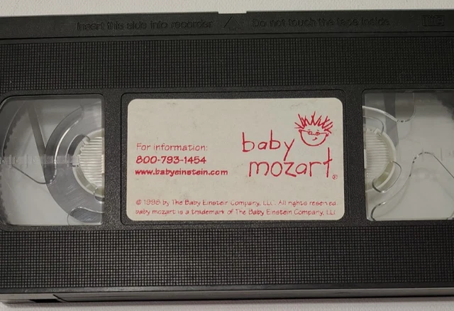 BABY EINSTEIN BABY Mozart [VHS 1998] Sticker Label £48.20 - PicClick UK