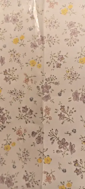 Vintage Dollhouse Wallpaper, 1:12, 1 Sheet, Flower Cottagecore, Country Prairie