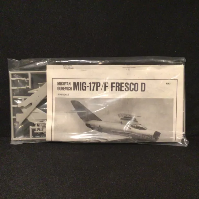 Monograma vintage Mikoyan Gurevich Mig-17P/F fresco escala 1/72