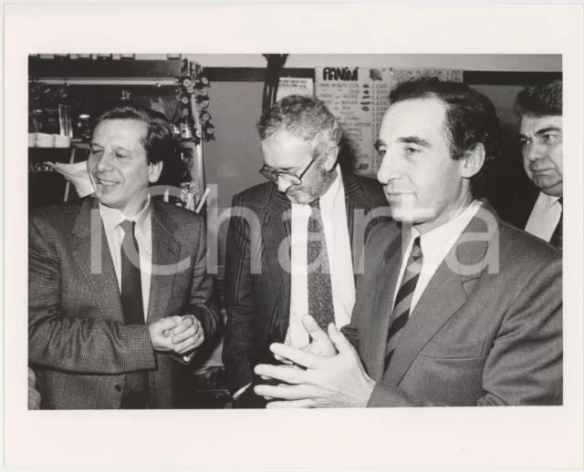1990 ca MILANO - PSI Paolo PILLITTERI Mario RAIMONDO Pio DE BERTI Foto 25x20