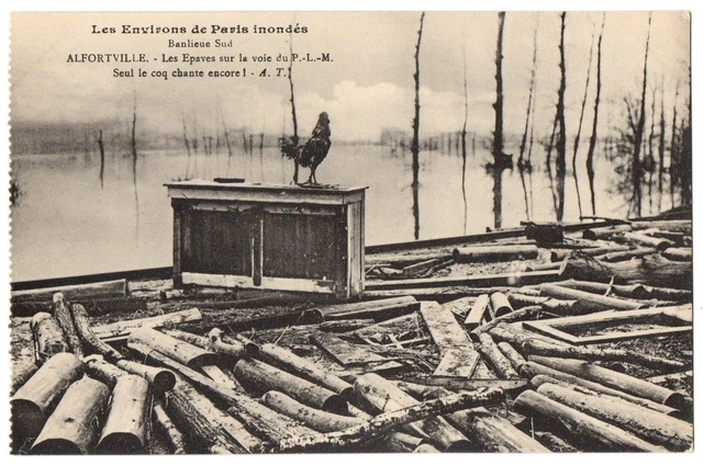 CPA 94 - ALFORTVILLE (Val de Marne) - Les Epaves on the way to PLM. Only the Rooster