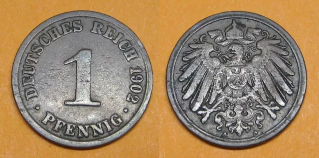 Kaiserreich : 1 Pfennig 1902 A