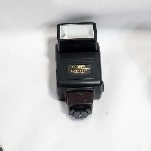 SUNPAK Auto 433AF Thyristor Shoe Mount Flash for Minolta SLR AF cameras