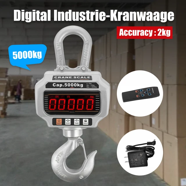 5 T Wireless Digitale Elettronico Da Appendere CRANE scala con Wireless Palmare