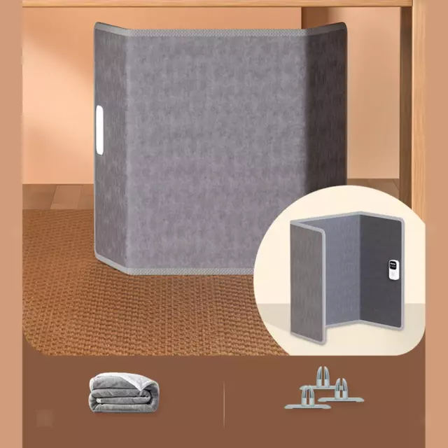 Sous le bureau électrique Foot Warmer Thermostat réglable Espace pliant  Chauffage rond Portable Home Office Chambre Auto-off 3D Coussin chauffant