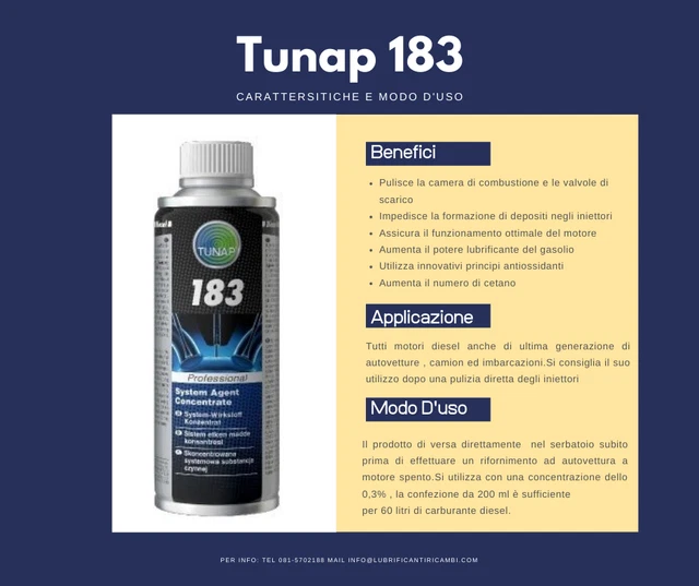 TUNAP 134 ADDITIVO GASOLIO 500 ML PULIZIA INIETTORI DIESEL E POMPA - Foto 3