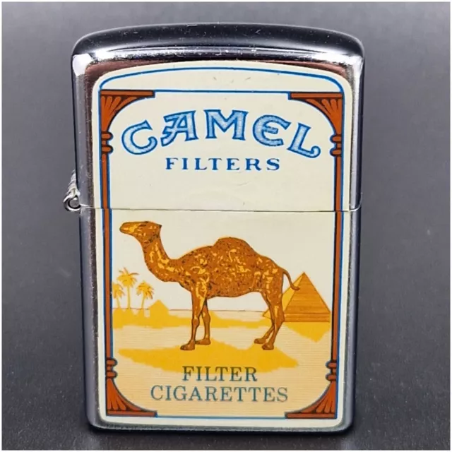 Briquet essence INTERPUR publicitaire CAMEL 2 Faces petrol Lighter-Feuerzeug-打火机