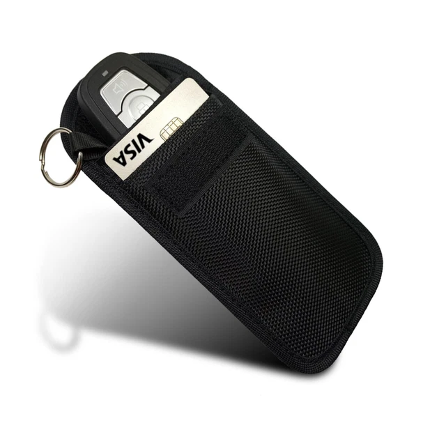 Mini Key Fob Holder RFID NFC Remote Protector Driver License Faraday Bag Wallets