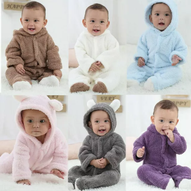 New-born Baby Boy/Girl One-piece Hooded Romper-Jumpsuit Bodysuit Outfits Clothes