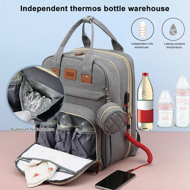 Baby Diaper Bag Backpack Travel Mom Mummy Maternity Changing Pad Waterproo 6