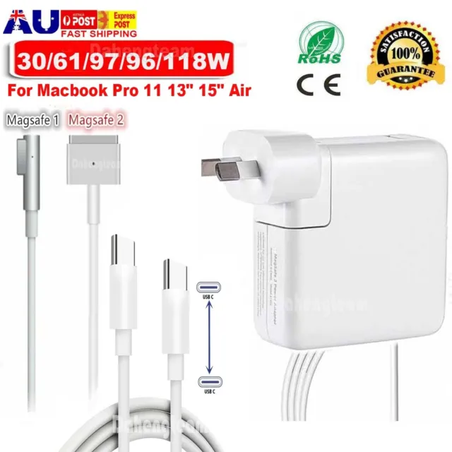 45W 60W 85W AC Power Adapter Charger 1/2 For Mac Book Macbook Pro 15" 13" 11 Air