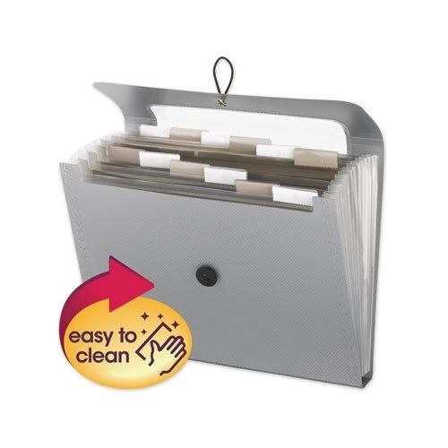 Smead Step Index Organizer, 12 Sections, Cord/Hook Closure, 1/6-Cut Tabs, Letter