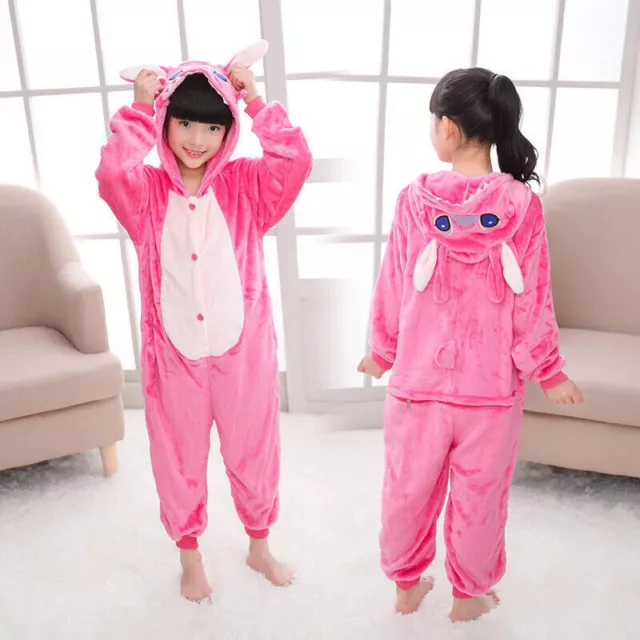 Erwachsene Tier Onesie Damen Stitch Kigurumi Pyjamas Cosplay Onesi Kostüm Unisex