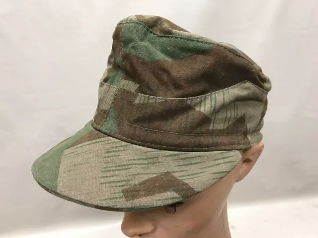Protezione Campo 58 Camo Cappello Mimetico Wehrmacht Luftwaffe Hg Divisione