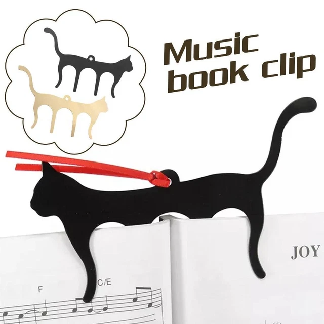 Page Holder Note Music Book Bookmark Tabs Cat Shaped Music Folder Music Clip