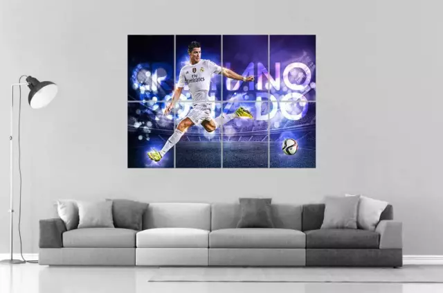 Cristiano Ronaldo Football CR7 Wall Art Poster Great Format A0 Wide Print 07