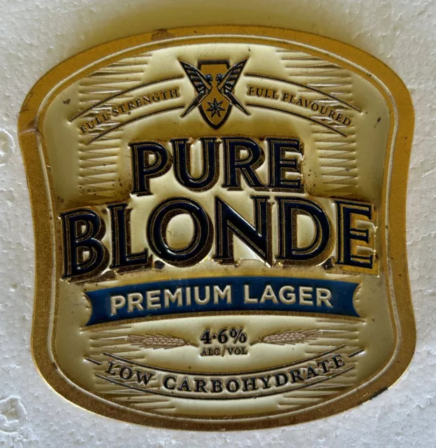 Collectible Pure Blonde Premium  Lager Metal Tap Top Badge