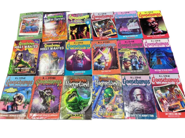 Lot x18 Goosebumps Horrorland Most Wanted Hall Of Horrors Books R.L. Stine