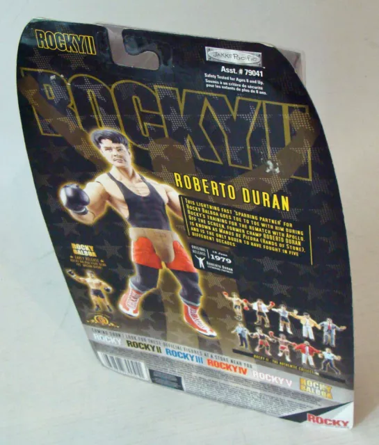 Rocky II - Roberto Duran Sparring Partner 17,5 cm Figur Jakks Pacific 8+ Neu 2