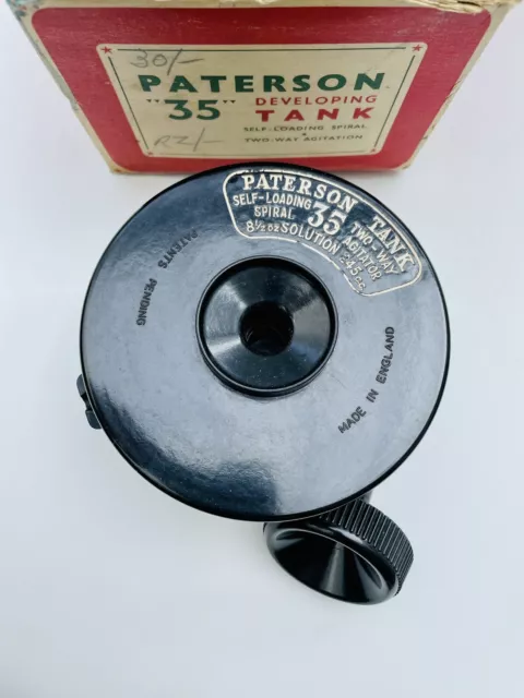 Vintage Paterson Mk1 35mm Film Developing Tank, Original Box, 1950s