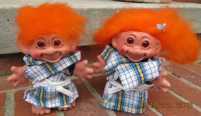 2 Vintage Dam Troll Dolls? USA Foreign Patent
