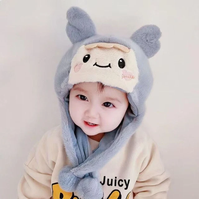 Cappello bambino peluche invernale per 2-15 mesi bambino neonato berretti bambino