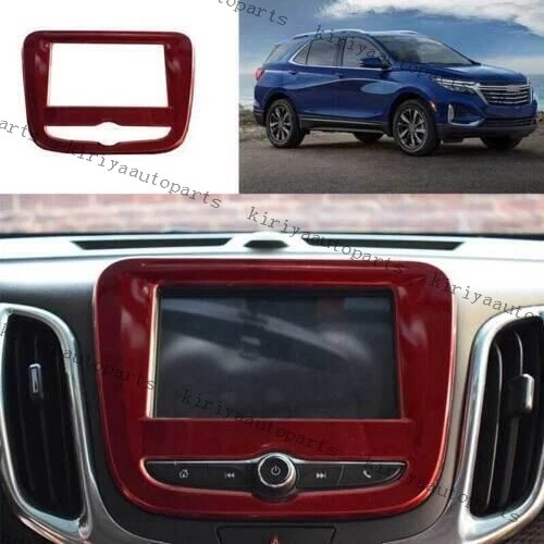 Center Console Navigation Screen Frame 7” For Chevy Equinox 2018-2023 Red Steel