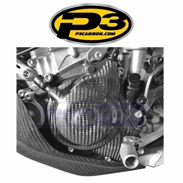 P3 Carbon Fiber Clutch Covers for 2017-2018 Husqvarna TE250 - Engine Engine wm