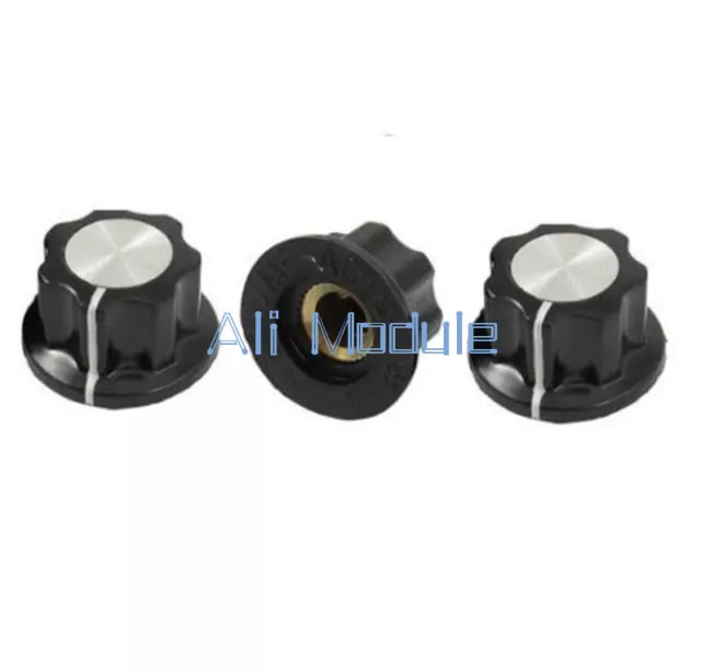 5pcs 16mm Top Rotary Control Turning Knob F Hole 6mm Dia. Shaft Potentiometer S