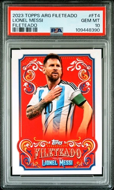 2023 TOPPS ARGENTINA Fileteado #20 Messi PSA10 $121.69