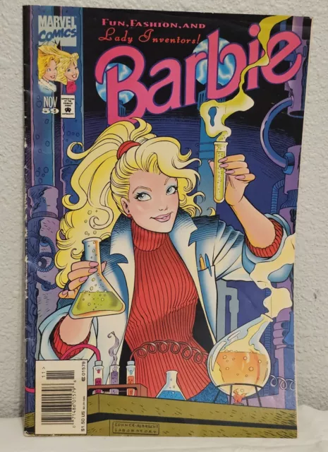 HTF Marvel BARBIE Fashion Comic Book Nov. 1995 #59 "Lady Inventors" Great Cond.