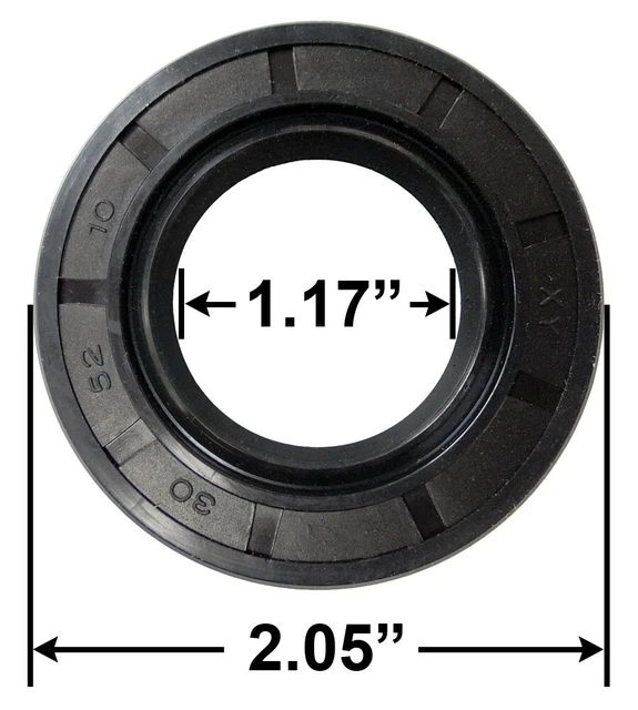 Trailer Hub (2) Double Lip Grease Seal 1.17" I.D. - 2.05" O.D. Markings:30-52-10