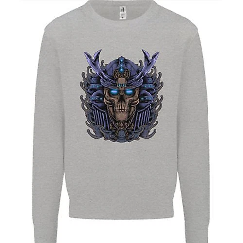 Felpa Maglione Maglione Samurai Skull MMA Arti Marziali Palestra Allenamento Uomo 2